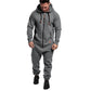 🎁New Arrivals 50% OFF💥Hooded Fleece Solid Color Jumpsuit