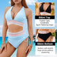 🔥Last Day Sales 50% OFF😍👙High Waisted Tummy Control Color Block Bikini Sets