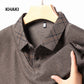 Men's Faux Two Piece Lapel Long-Sleeve Tops👔