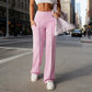 💗LAST DAY SALE 50% OFF⚡50K+ SOLD💕Women's Plain Loose Straight Leg Pants