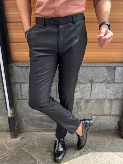 Solid Slim Fit Formal PANTS — 🔥Summer sale 50% Off