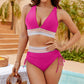 🔥Last Day Sales 50% OFF😍👙High Waisted Tummy Control Color Block Bikini Sets