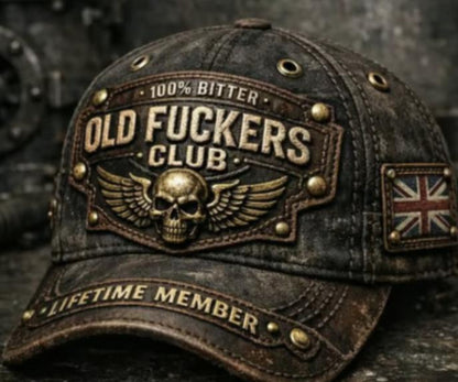 🎁2026 New Year - 50% OFF🎊Old Fuckers Club Vintage Embroidered Cap