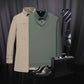 💕Men's Lapel Faux Two-Piece Knitted Shirt
