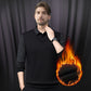 💕Men's Lapel Faux Two-Piece Knitted Shirt