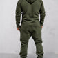 🎁New Arrivals 50% OFF💥Hooded Fleece Solid Color Jumpsuit