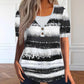 🔥 50% OFF New Arrivals! Striped Faux-Layer Henley Top – Effortless Everyday Style ✨👚 【Grab Yours】