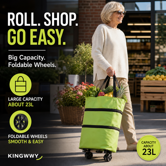 🔥2026 Hot Sale 50% OFF🔥2-in-1 Foldable Shopping Cart