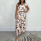 Limited Offer 50% OFF✨Ruffled Geometric Print Jumpsuit✨Women's Summer Wide-Leg Casual Wear