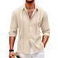 👕 Men’s Long Sleeve Single-Color Top – Casual, Comfortable & Versatile ✈️🛒