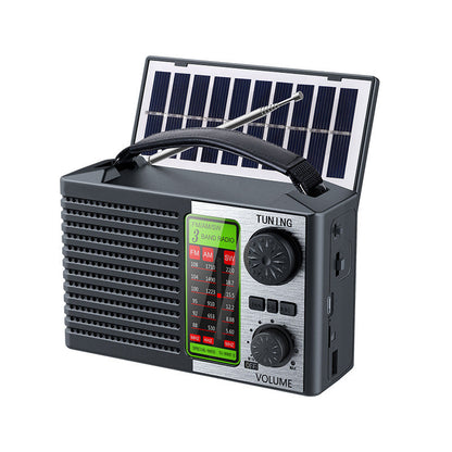 Solar Powered Emergency Radio with Flashlight