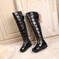 Women's Warm Waterproof Tall Boots with Bow Accent