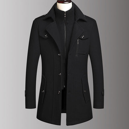 Men's Business Tweed Coat🔥Free Shipping
