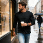 💎 50% OFF! 💎 Men’s Slim Fit Henley Long Sleeve T-Shirt – Breathable, Refined & Perfect for Layering 👔👕