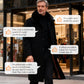 Men's Lined Business Casual Winter Coat