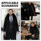 Men's Lined Business Casual Winter Coat