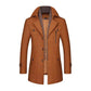 Men's Lapel Overcoat with Scarf Collar