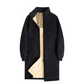 Men's Mid-Length Winter Padded Coat with Plush Lining