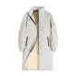 Men's Mid-Length Winter Padded Coat with Plush Lining