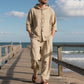 🎁2026 New Arrivals 50% OFF💥Men's Loose Hooded Long Sleeve Top & Wide-Leg Pants 2-Piece Set
