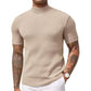 📢📢50%  OFF !! ⏰Casual Slim Fit Mock Neck T-Shirt for Men