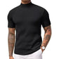 📢📢50%  OFF !! ⏰Casual Slim Fit Mock Neck T-Shirt for Men
