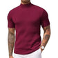📢📢50%  OFF !! ⏰Casual Slim Fit Mock Neck T-Shirt for Men