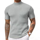 📢📢50%  OFF !! ⏰Casual Slim Fit Mock Neck T-Shirt for Men