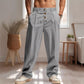 Men's Casual Straight-Leg Drawstring Pants
