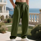 Men's Casual Ribbed Wide-Leg Pants