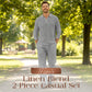 💎 -55% ON MEN'S LINEN BLEND SET! 💎 Breathable 2-Piece Collared Shirt & Pants for Summer Relaxation