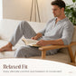 💎 -55% ON MEN'S LINEN BLEND SET! 💎 Breathable 2-Piece Collared Shirt & Pants for Summer Relaxation