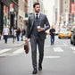 Men's Slim-Fit 3-Piece Suit Set