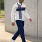 💎 50% OFF! 💎 Men's Graphic Print Pullover & Pants Set – Quarter-Zip, Breathable Polyester & Modern Coordinated Look 👕👖