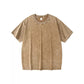 🔥Hot Sale Deals-Loose Vintage Solid Color Short Sleeve Top