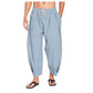 Men's Loose Fit Drawstring Casual Trousers