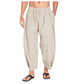 Men's Loose Fit Drawstring Casual Trousers
