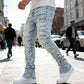 Wash Distressed Slim Fit Jeans