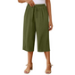 📢📢55% OFF !! ⏰Women's Casual Drawstring Waist Capri Trousers