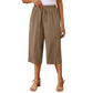 📢📢55% OFF !! ⏰Women's Casual Drawstring Waist Capri Trousers