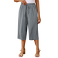 📢📢55% OFF !! ⏰Women's Casual Drawstring Waist Capri Trousers