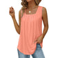📢📢 50% OFF !! ⏰ Women's Square Neck Sleeveless Vest Top – Flattering Neckline, Soft Stretch Fabric & Effortlessly Chic 🌸✨