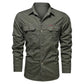 📢📢50% OFF !! ⏰Men's Long Sleeve Cotton Workwear Shirt