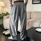 📢📢50% OFF !! ⏰Men's Pleated Wide-Leg Trousers with Elastic Waist