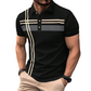 📢📢50% OFF !! ⏰Men's Striped Short Sleeve Collared Top