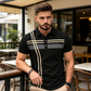 📢📢50% OFF !! ⏰Men's Striped Short Sleeve Collared Top