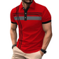 📢📢50% OFF !! ⏰Men's Striped Short Sleeve Collared Top