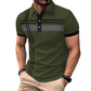 📢📢50% OFF !! ⏰Men's Striped Short Sleeve Collared Top