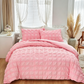 🛌✨ 3-Piece Pintuck Textured Duvet Cover Set – Sophisticated Elegance, Coordinated Look, Easy Care 🍃