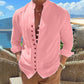 👕50% OFF NOW! 🌊 Men's Linen Button Up Summer Beach Shirt – Breathable, lightweight & relaxed fit – perfect for seaside vacations, BBQs or sunny days ☀️
